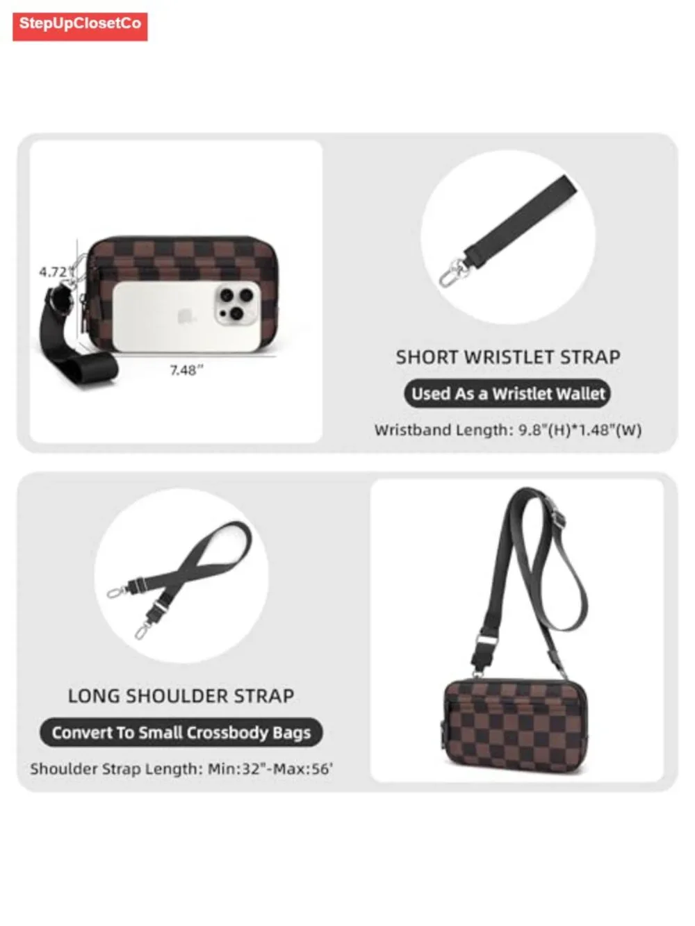 N/A versatile wristlet